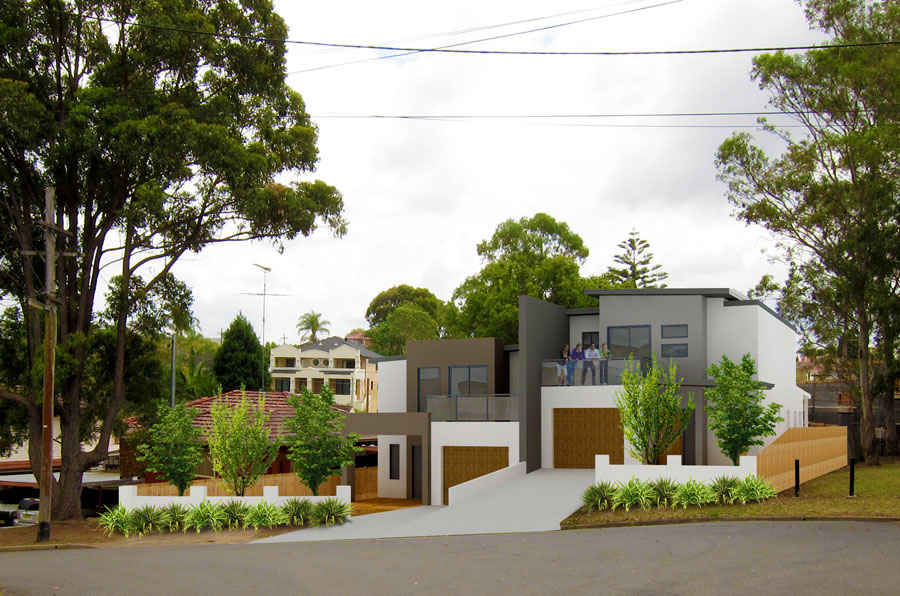 Duplex / dual occupancy design in Georges Hall