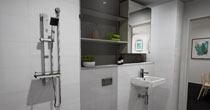 360-degree still of a bathroom interior